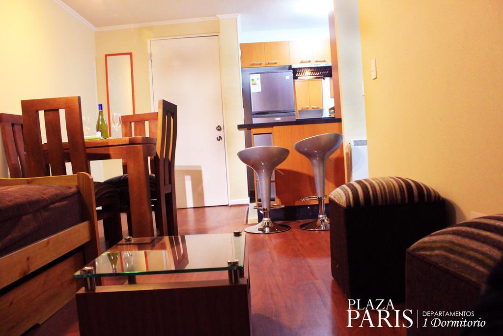 サンティアゴPlaza Paris Amistarアパートメント 部屋 写真